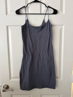 Abercrombie & Fitch Slate blue Ribbed Tank Top